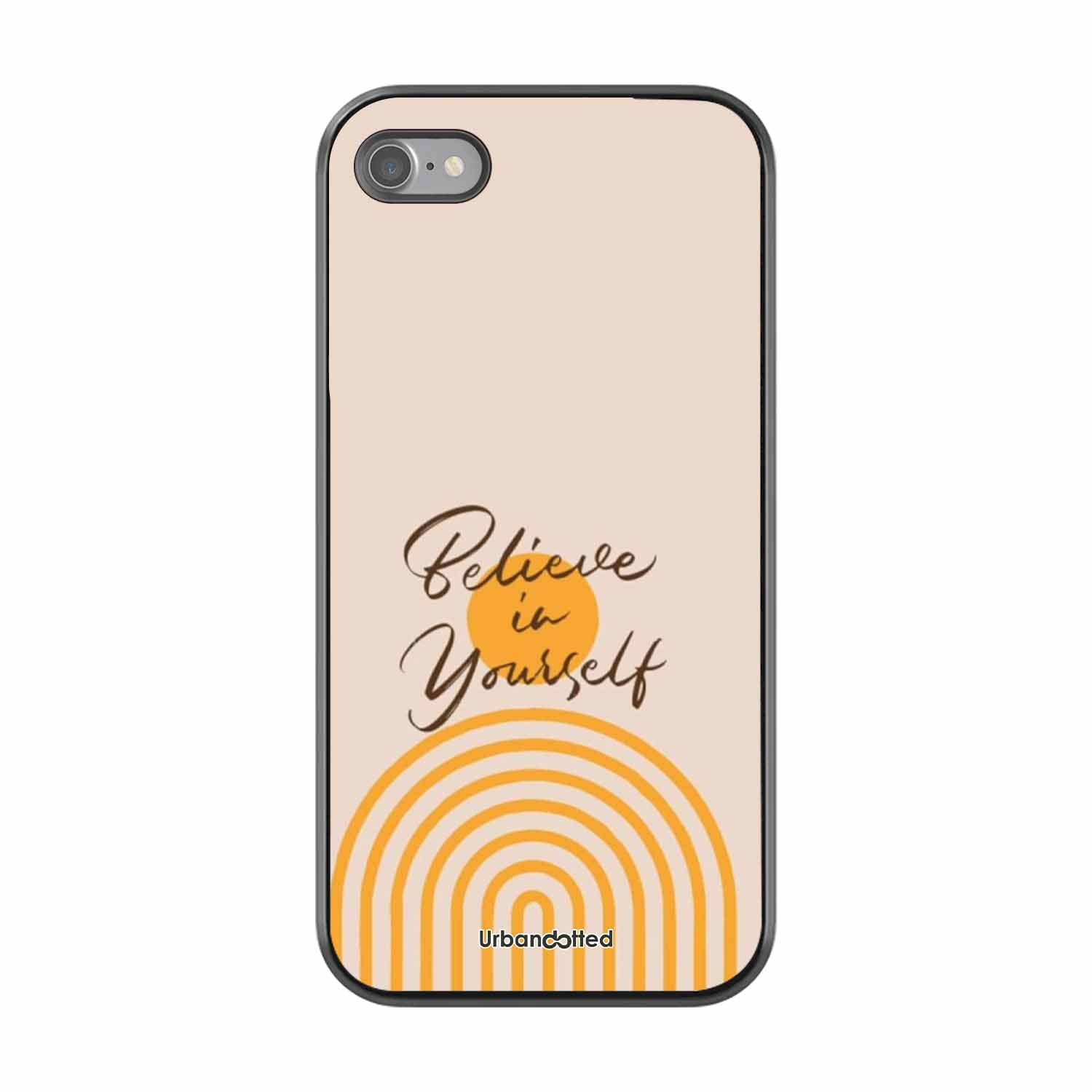 Believe In Yourself Rainbow Glass Case For iPhone SE 2022