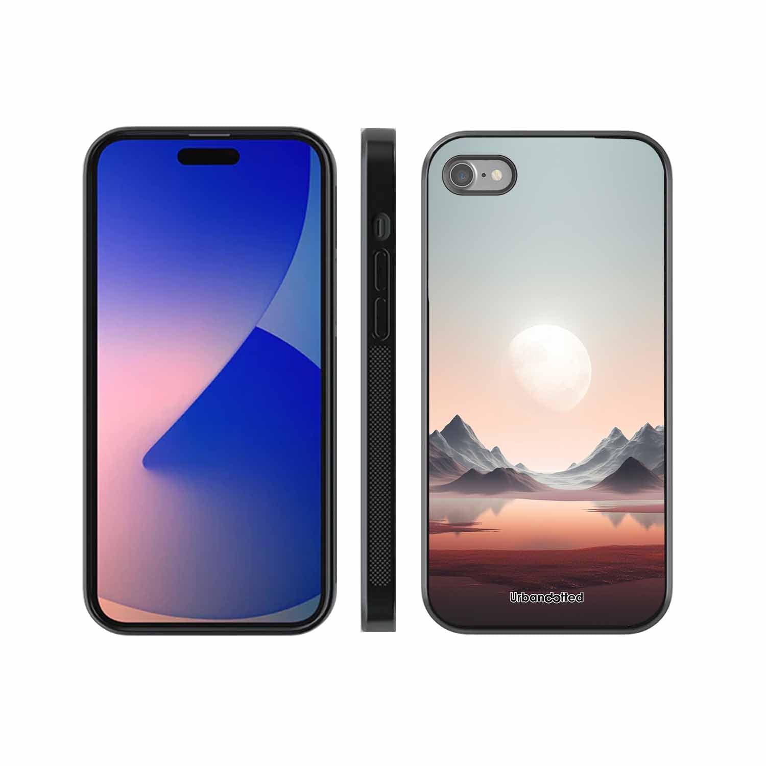 Tranquil Landscape Reflection Glass Case For iPhone SE 2022