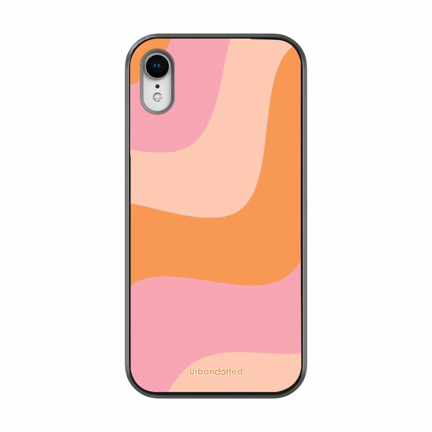 Soft Swirling Stripes Glass Case For iPhone XR