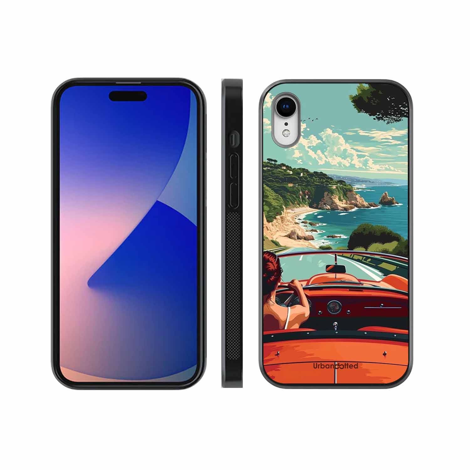 Ocean Breeze Road Trip Glass Case For iPhone XR