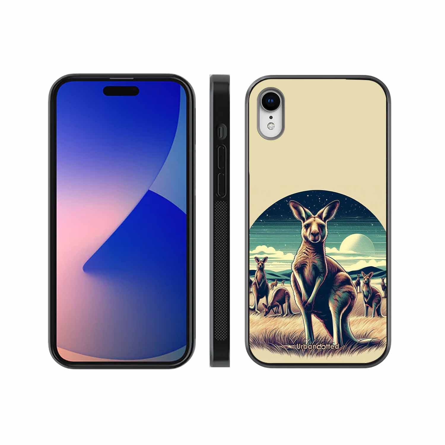 Kangaroo Mob Moonlight Glass Case For iPhone XR