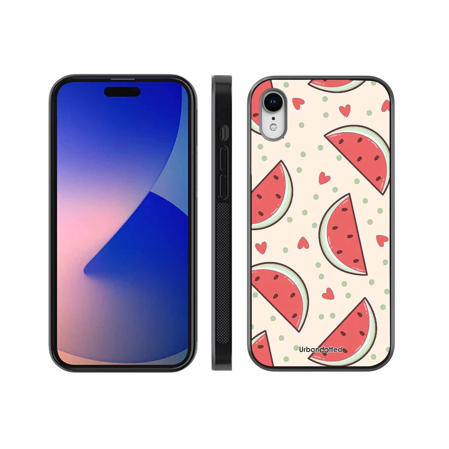 Watermelon Slice Fun Glass Case For iPhone XR