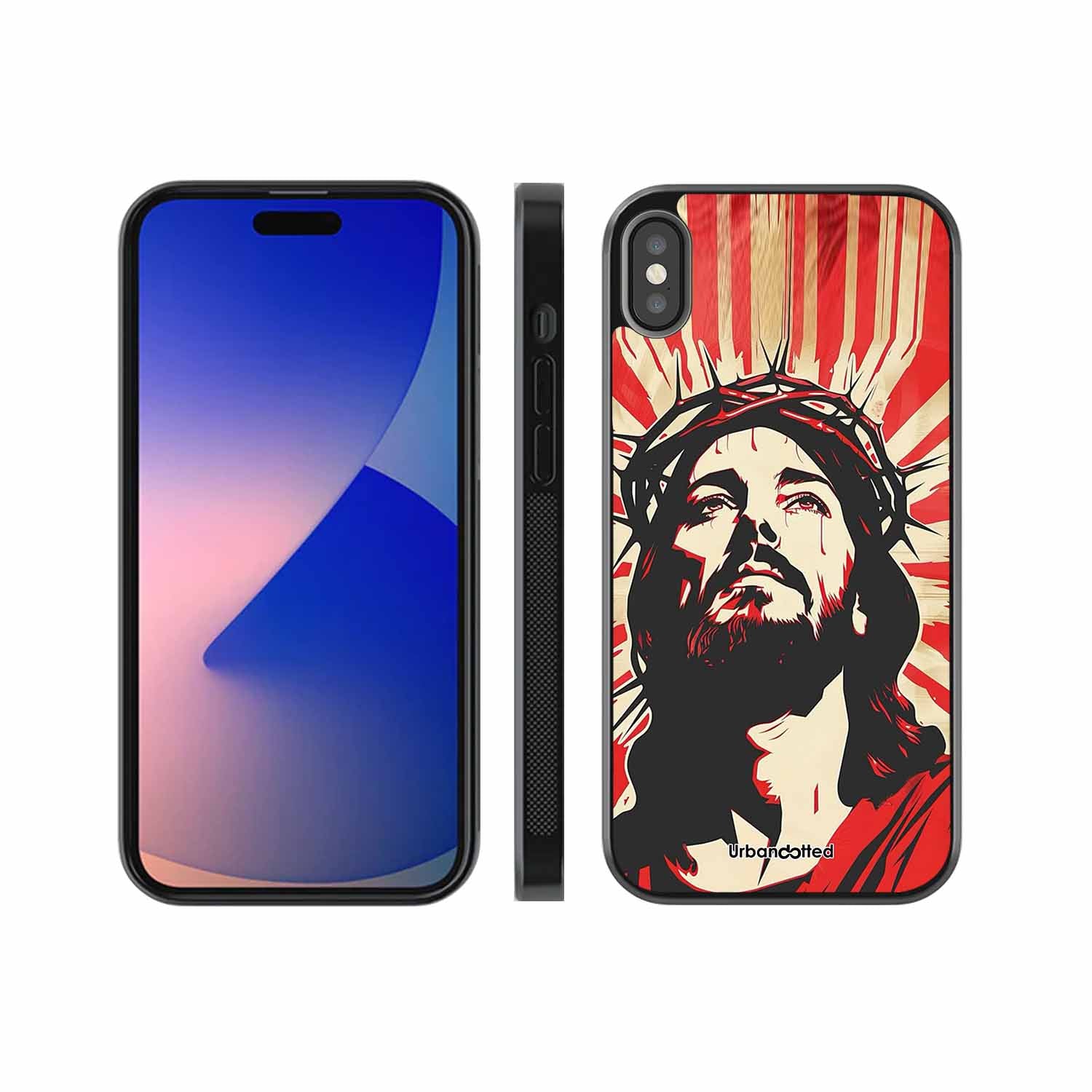 Spiritual Art Glass Case For iPhone XS
