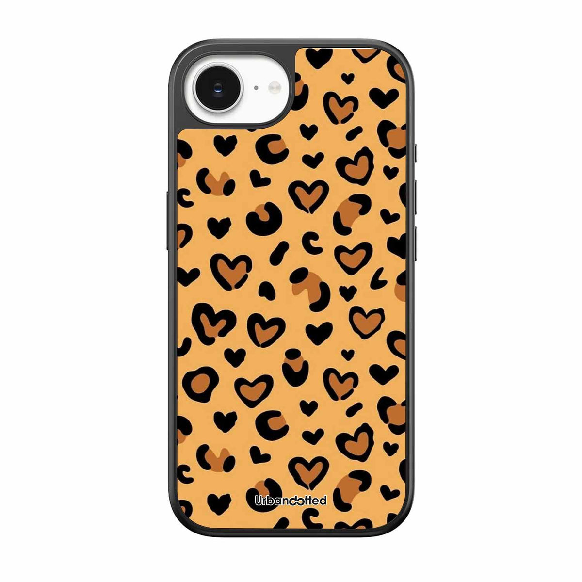Native Animal Print Hearts Glass Case For iPhone 17e