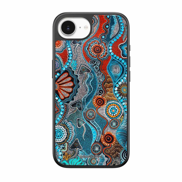 Aboriginal Art Story Glass Case For iPhone 17e