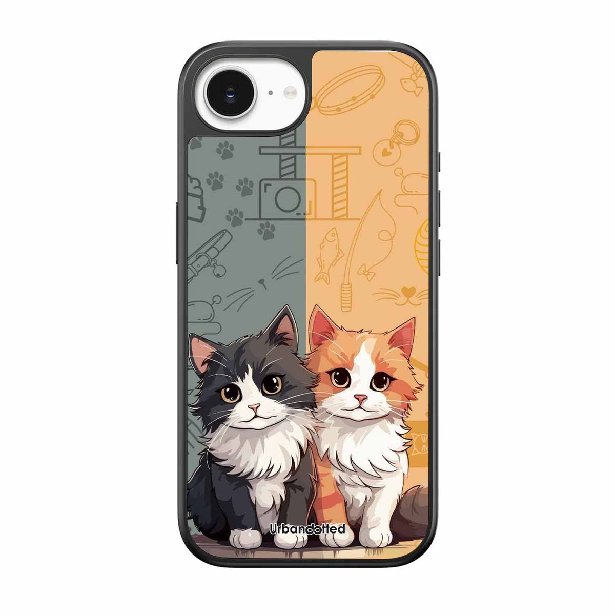 Yin and Yang Cats Glass Case For iPhone 17e