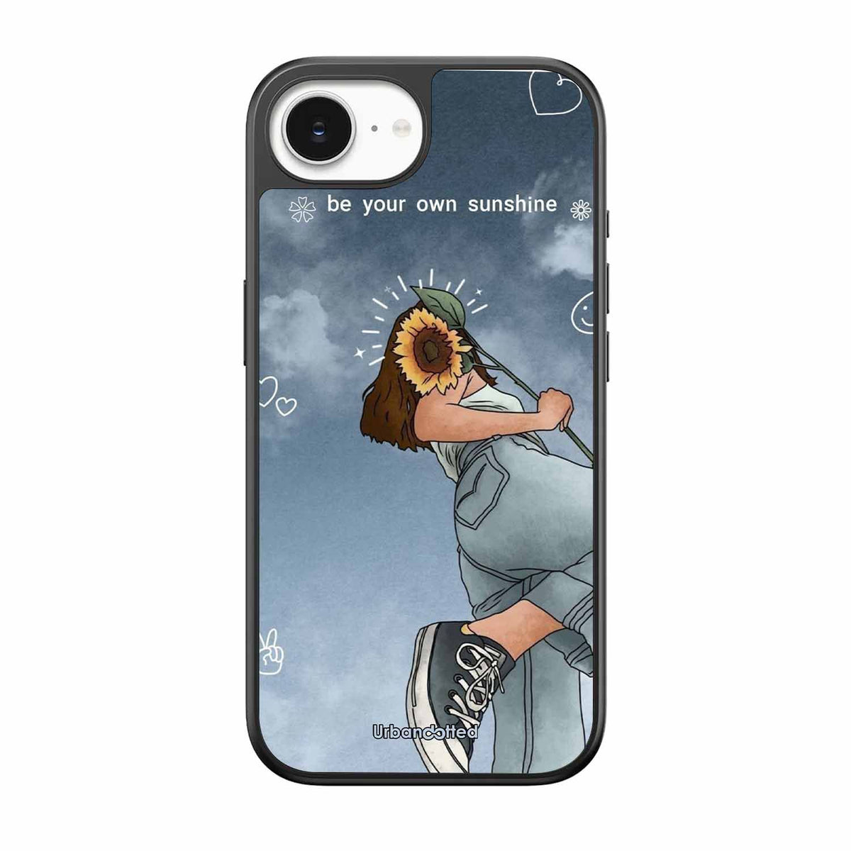 Girl with Sunflower Crown Glass Case For iPhone 17e