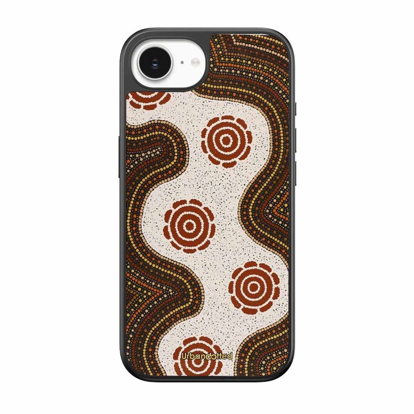 Aboriginal Dot Art Flow Glass Case For iPhone 17e