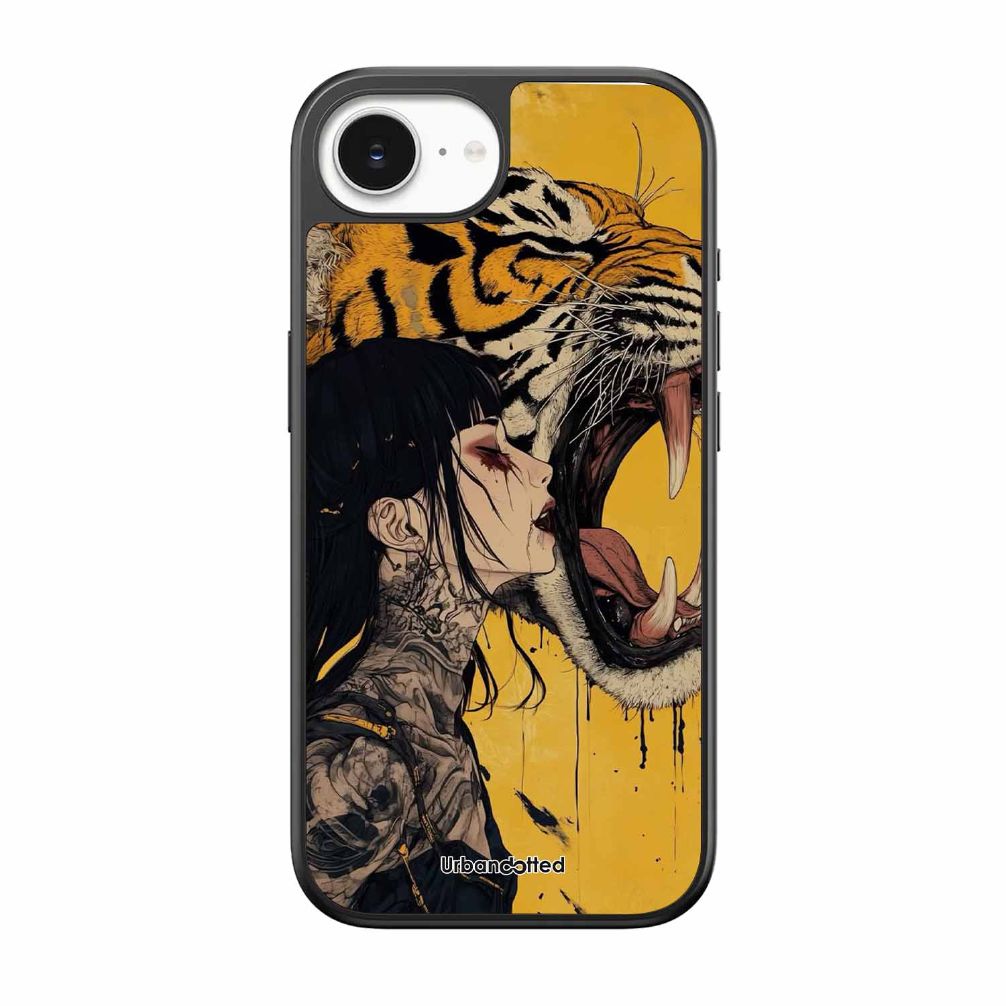 Tattooed Girl with Tiger Glass Case For iPhone 17e