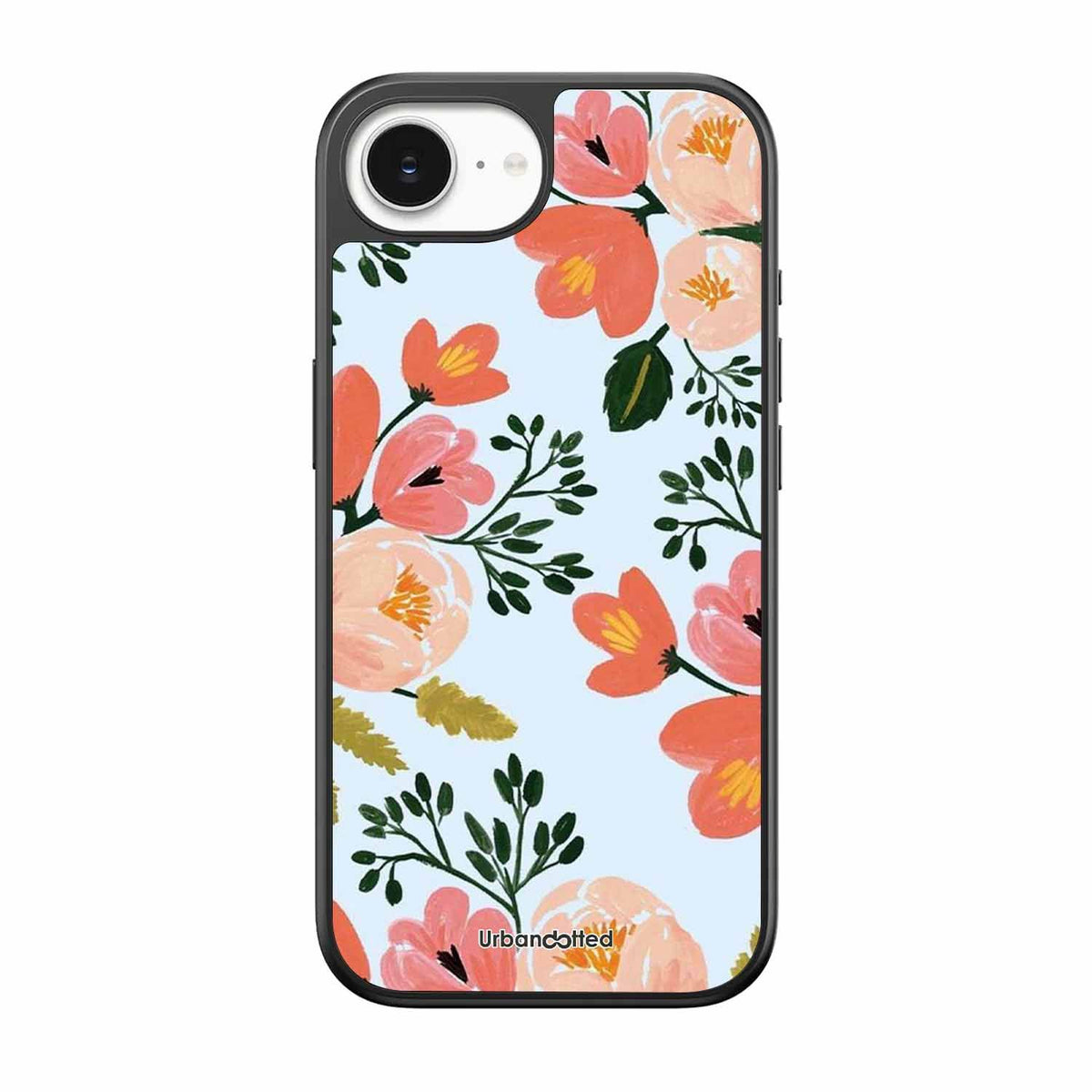 Painted Floral Bouque Glass Case For iPhone 17e