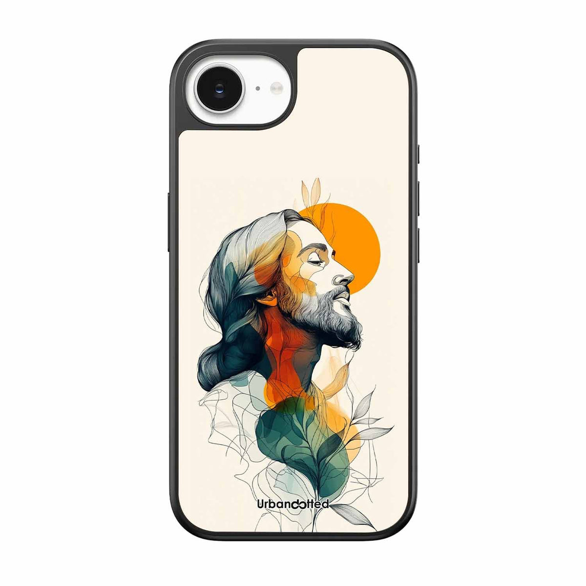 Jesus in Profile Prayer Glass Case For iPhone 17e