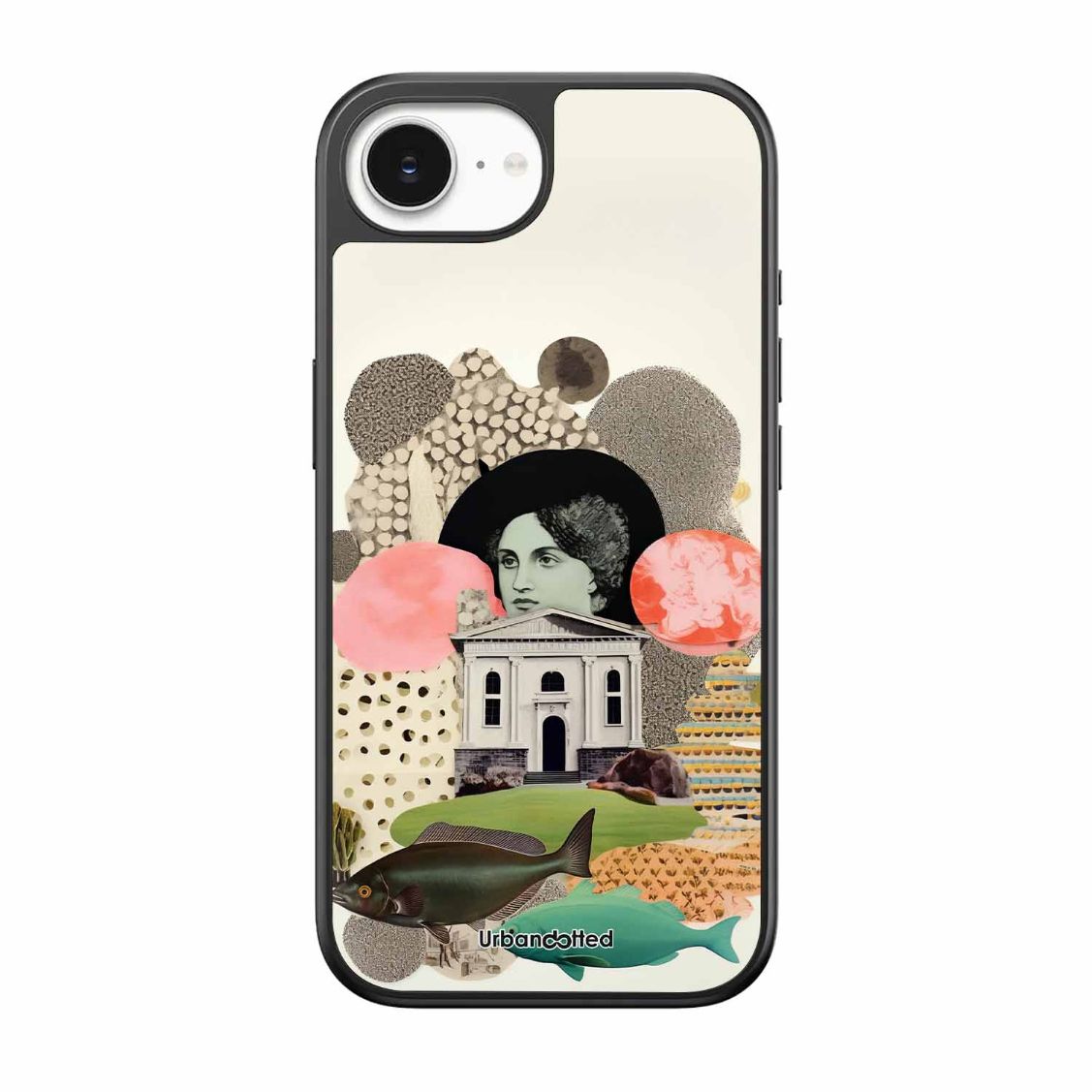 Whimsical Mixed Media Art Glass Case For iPhone 17e