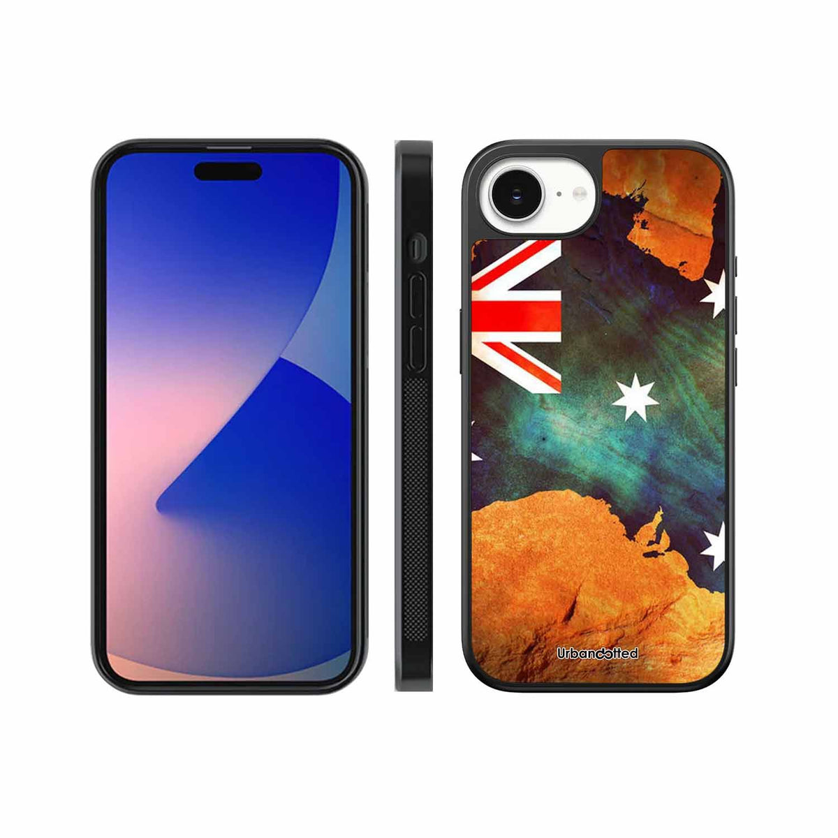 Australian Flag Map Glass Case For iPhone 17e