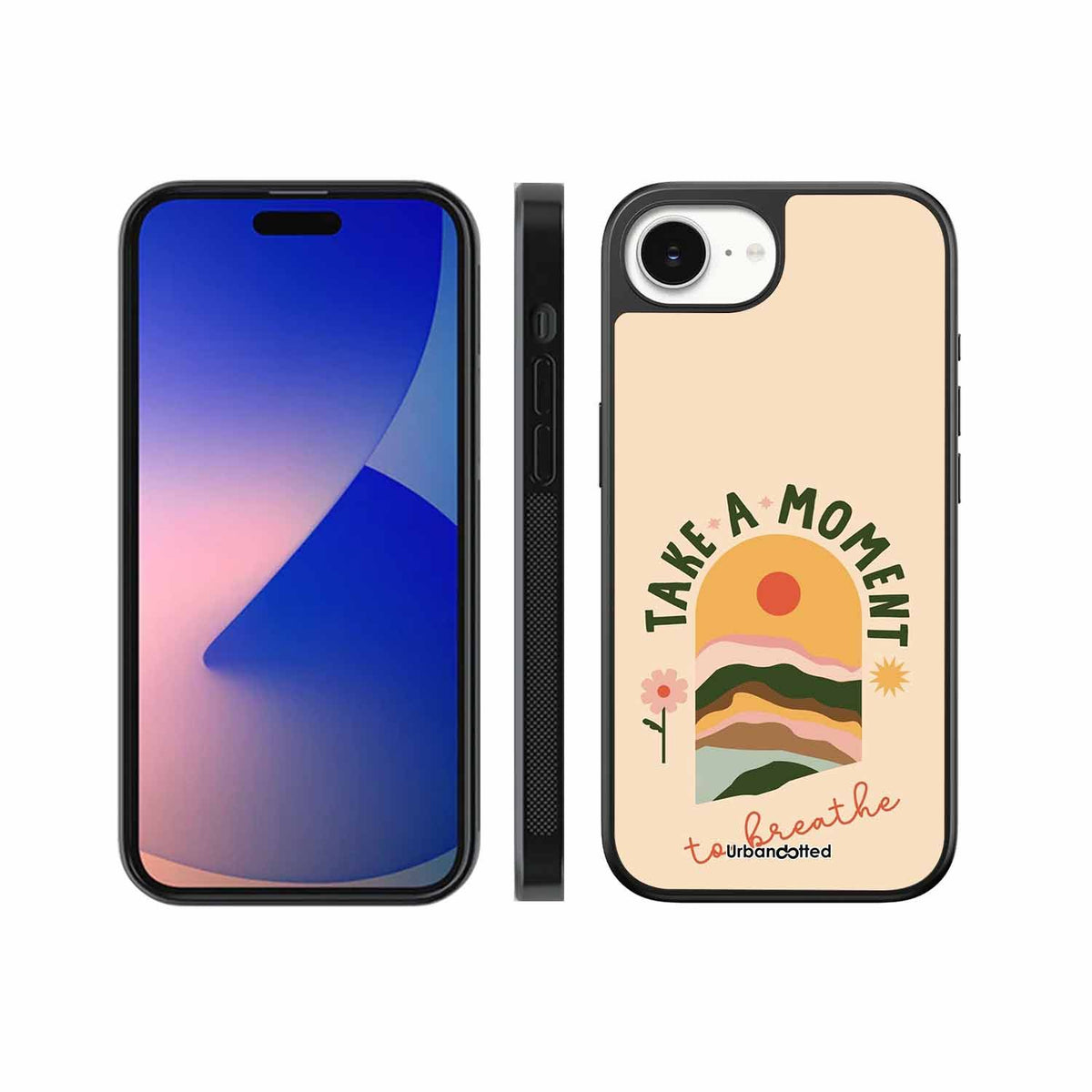 Take A Moment Breathe Glass Case For iPhone 17e
