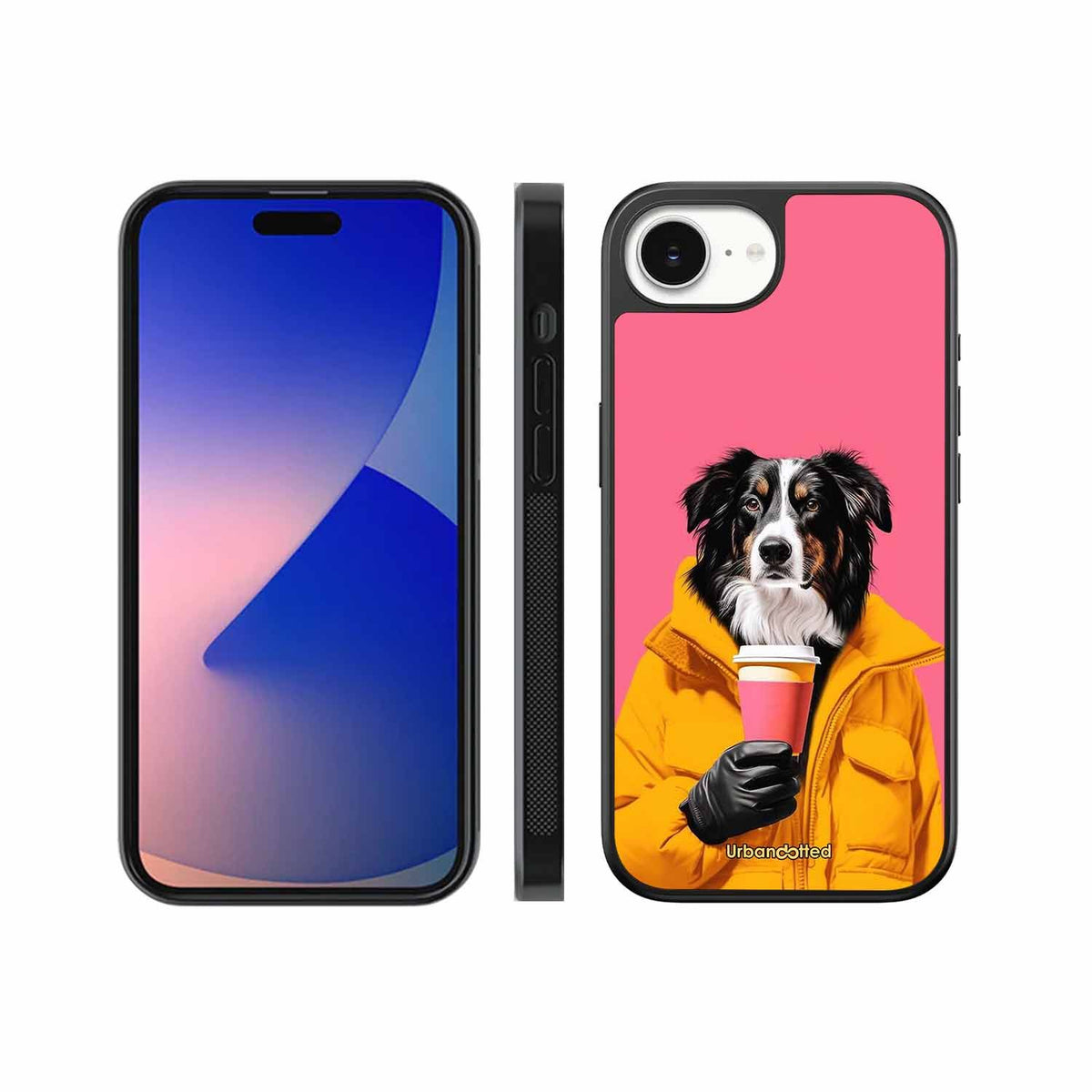 Trendy Dog with Drink Glass Case For iPhone 17e