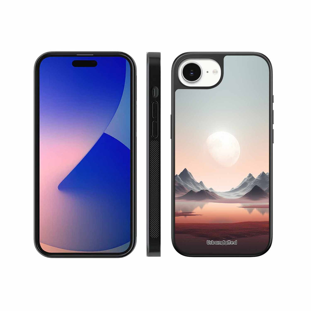 Tranquil Landscape Reflection Glass Case For iPhone 17e