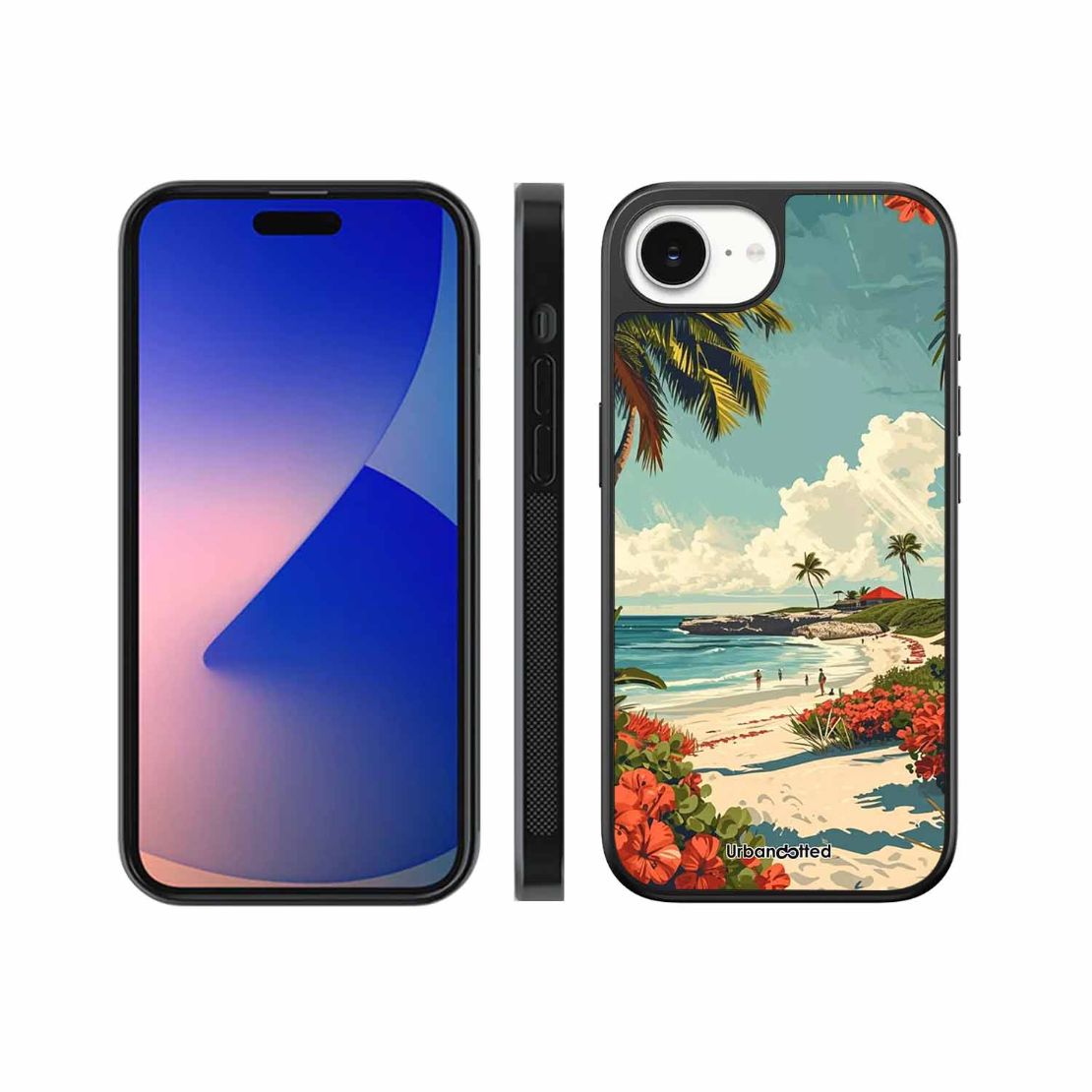 Tropical Beach Paradise Glass Case For iPhone 17e