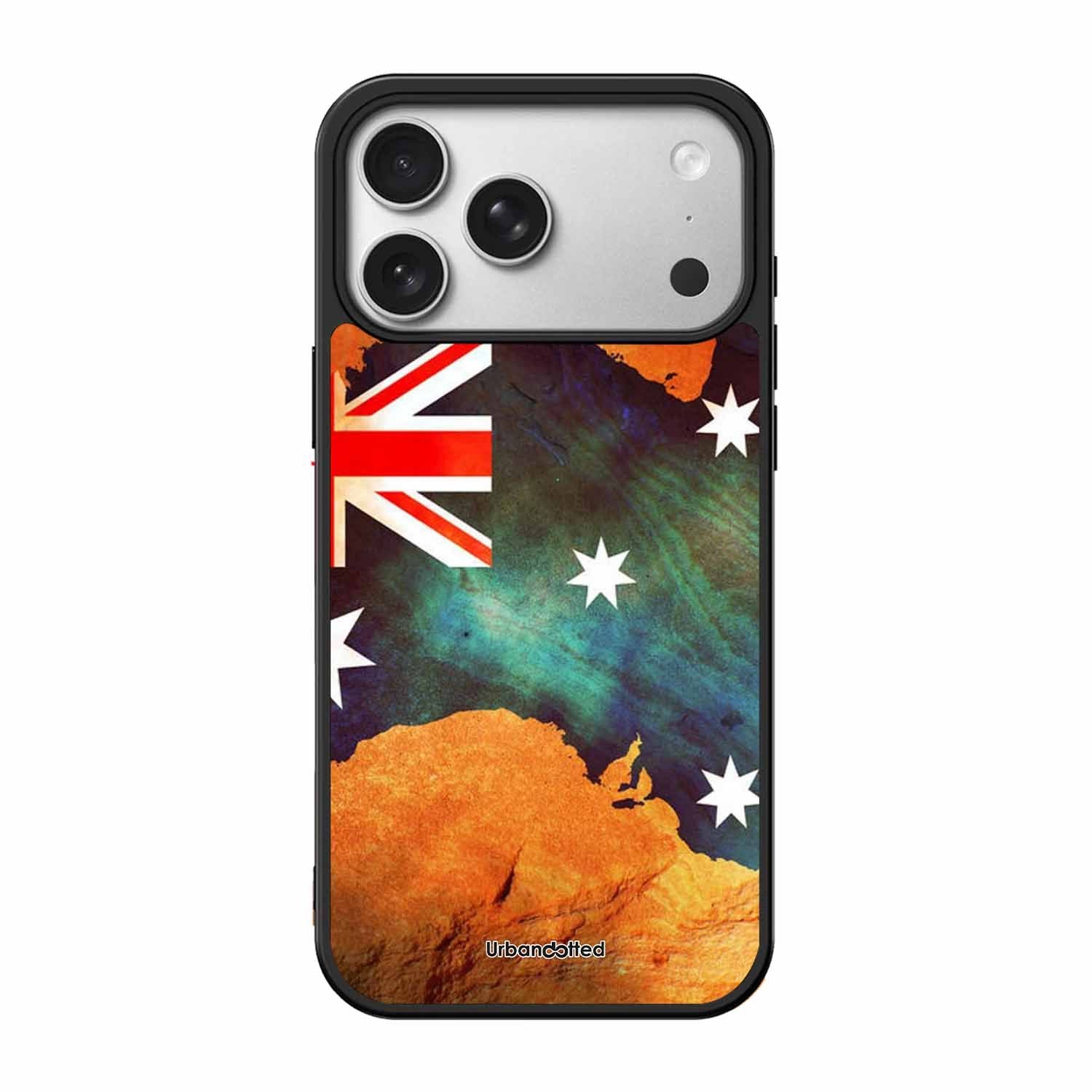 Australian Flag Map Glass Case For iPhone 17 Pro