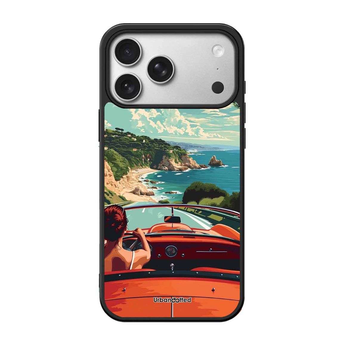Ocean Breeze Road Trip Glass Case For iPhone 17 Pro