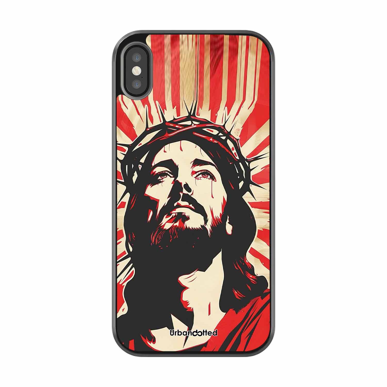 Spiritual Art Glass Case For iPhone XS