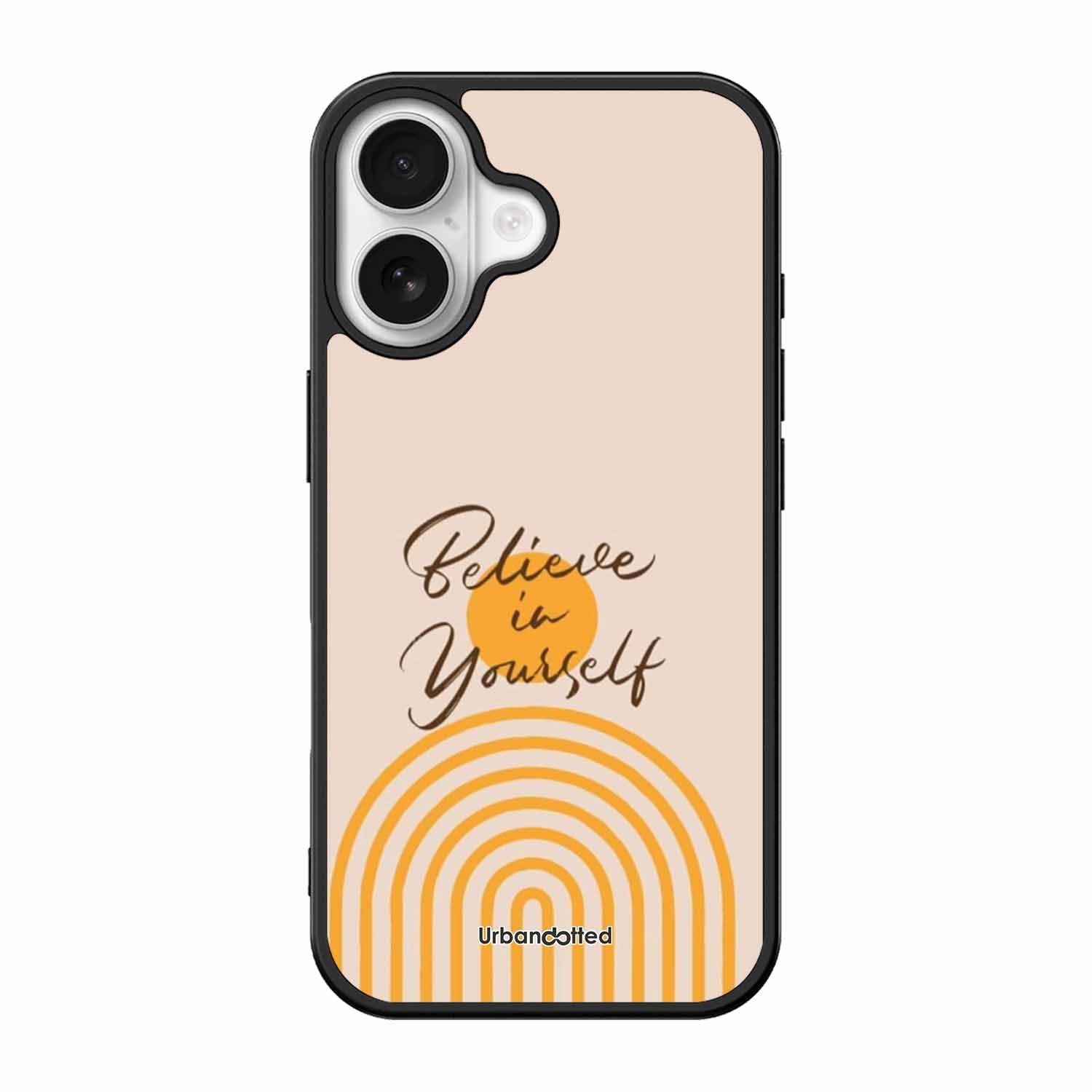 Believe In Yourself Rainbow Glass Case For iPhone 17