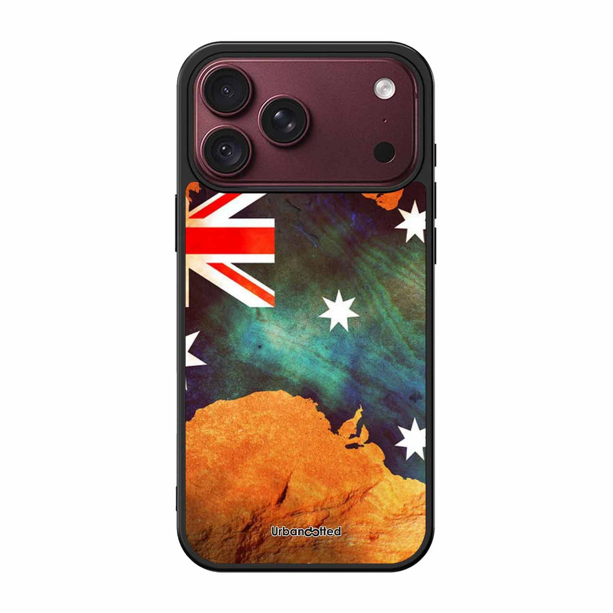 Australian Flag Map Glass Case For iPhone 18 Pro Max