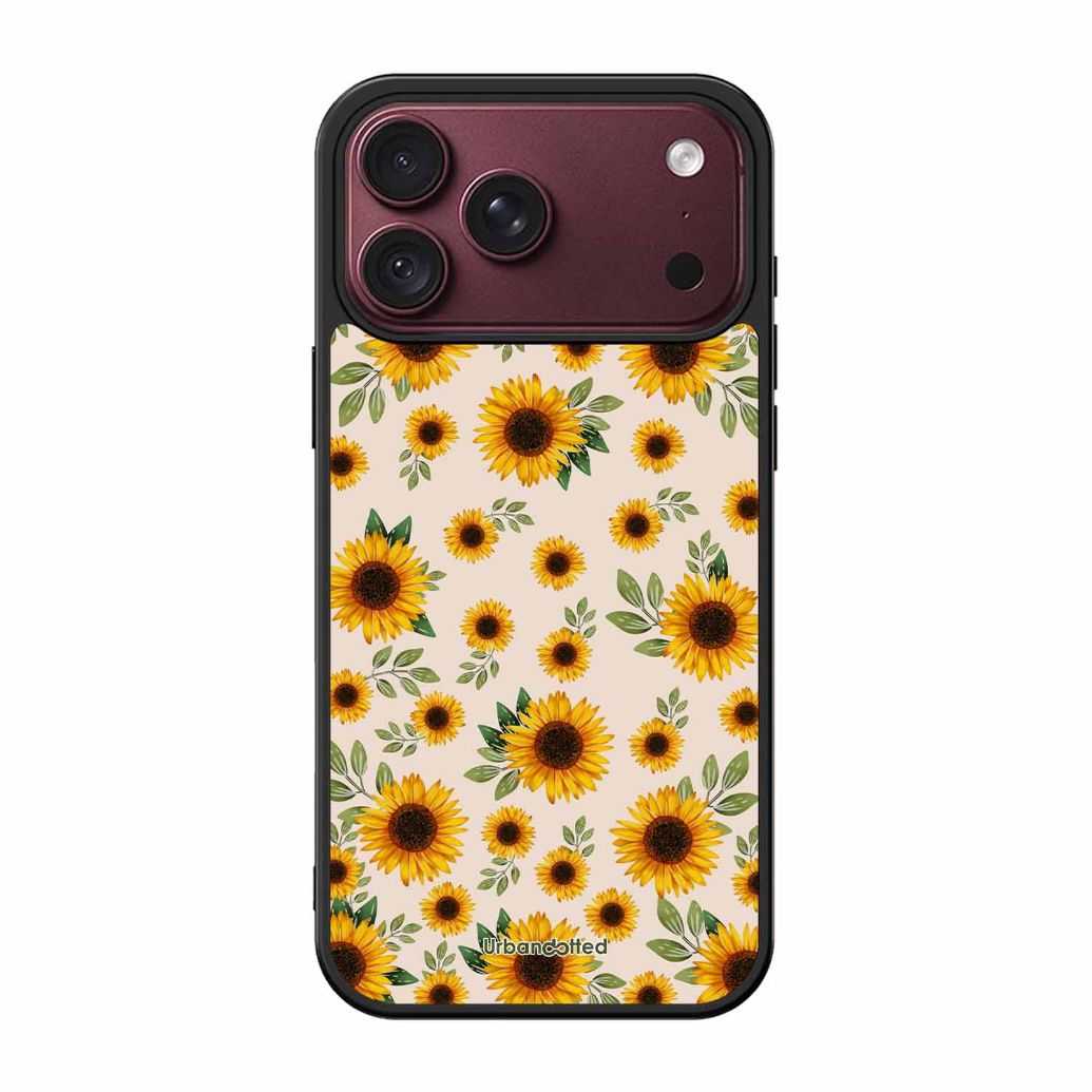 Summer Sunflowers Glass Case For iPhone 18 Pro Max