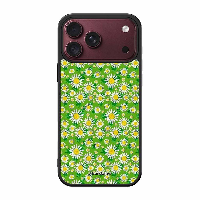 Cheerful Daisy Glass Case For iPhone 18 Pro
