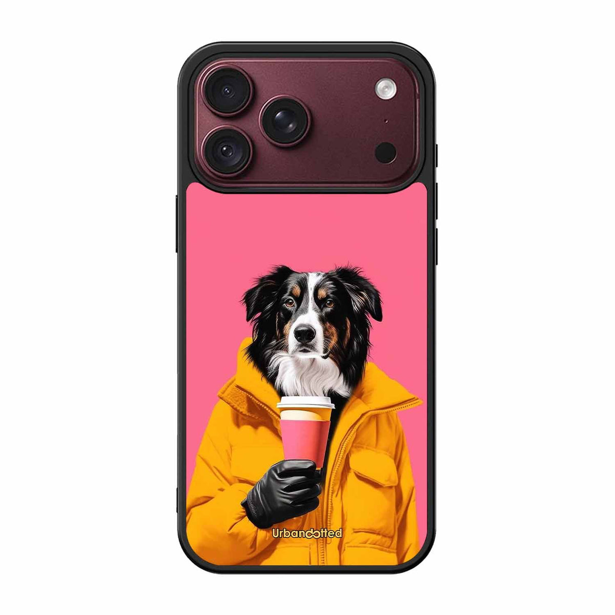 Trendy Dog with Drink Glass Case For iPhone 18 Pro Max
