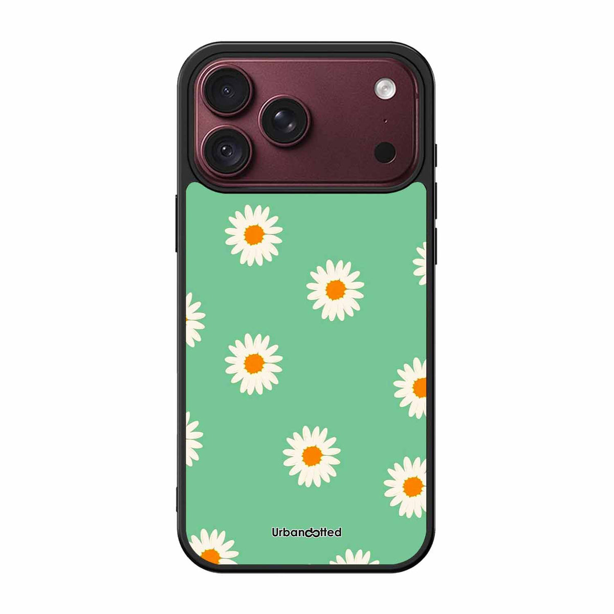 Scattered White Daisies Glass Case For iPhone 18 Pro