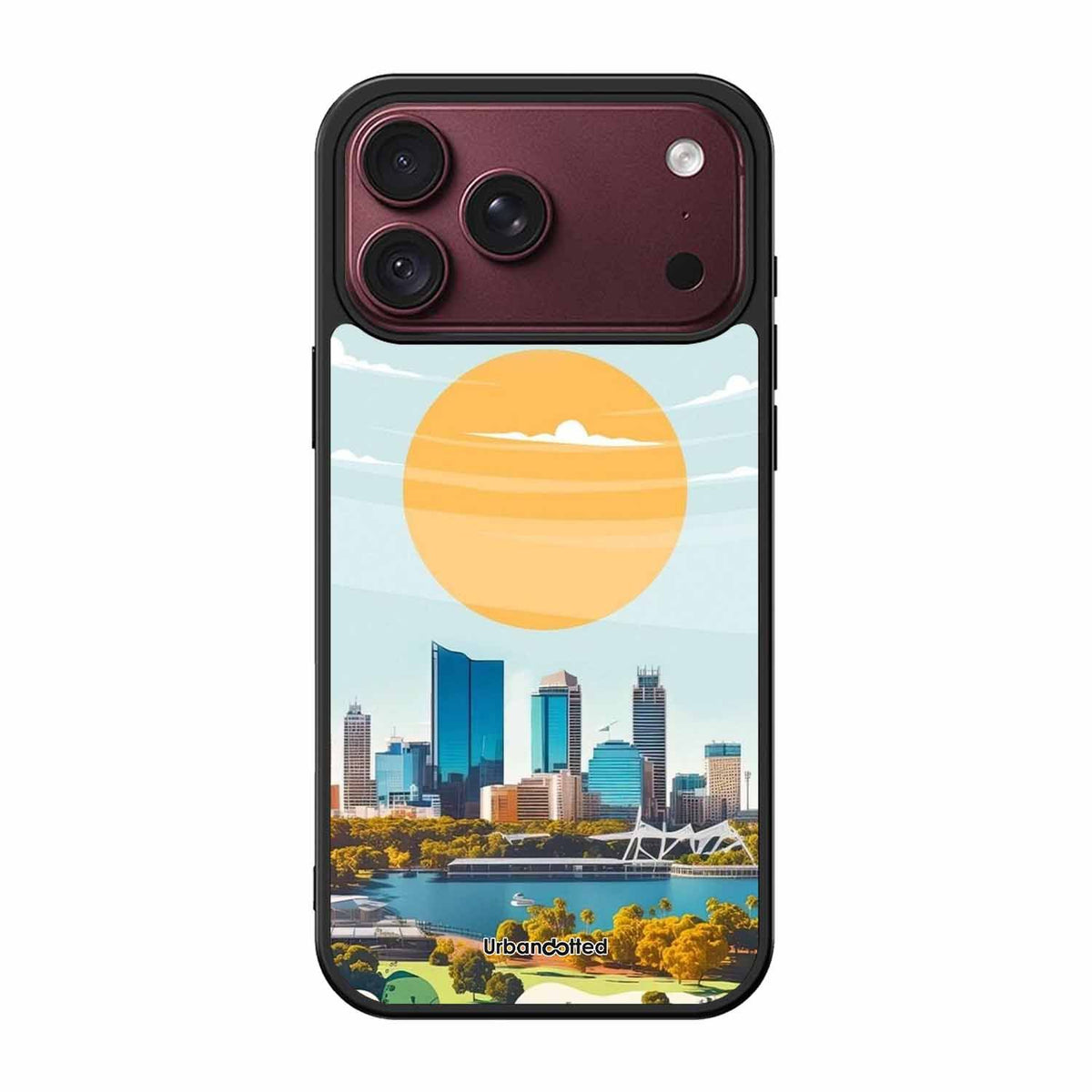 Western Australia Cityscape Glass Case For iPhone 18 Pro Max