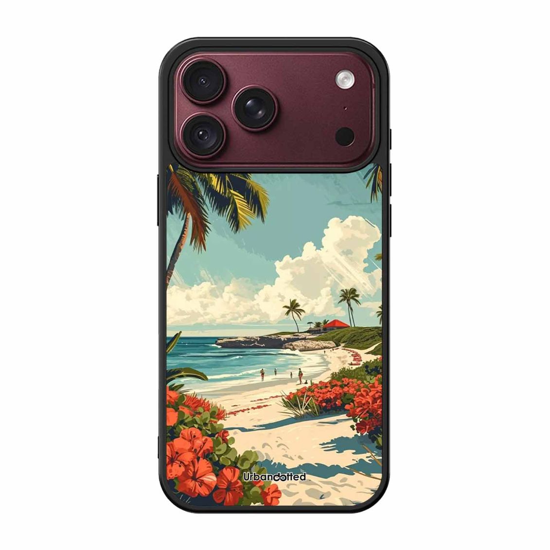Tropical Beach Paradise Glass Case For iPhone 18 Pro Max