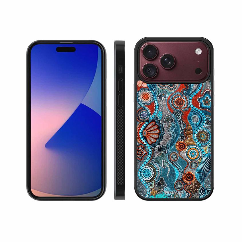 Aboriginal Art Story Glass Case For iPhone 18 Pro