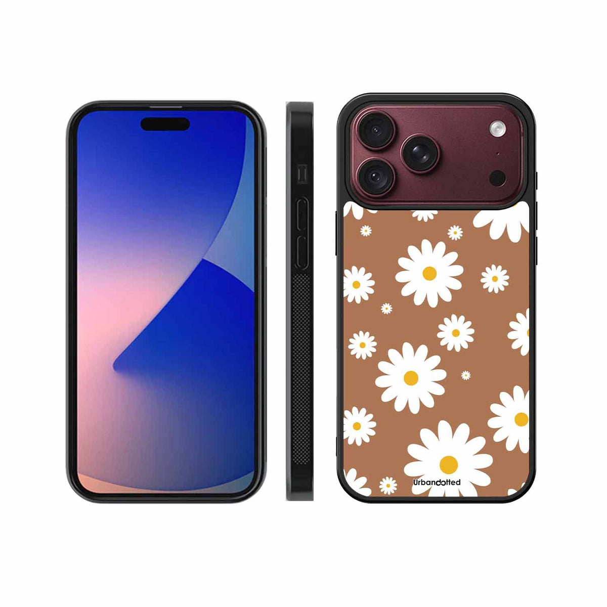 Tan Daisy Field Glass Case For iPhone 18 Pro