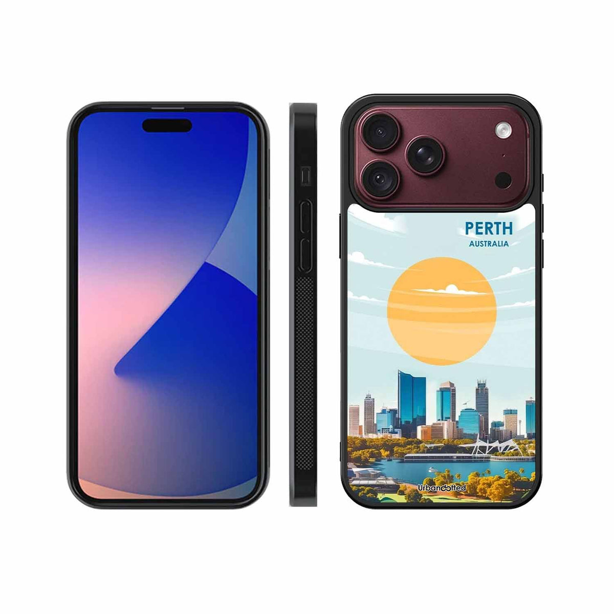 Western Australia Cityscape Glass Case For iPhone 18 Pro Max