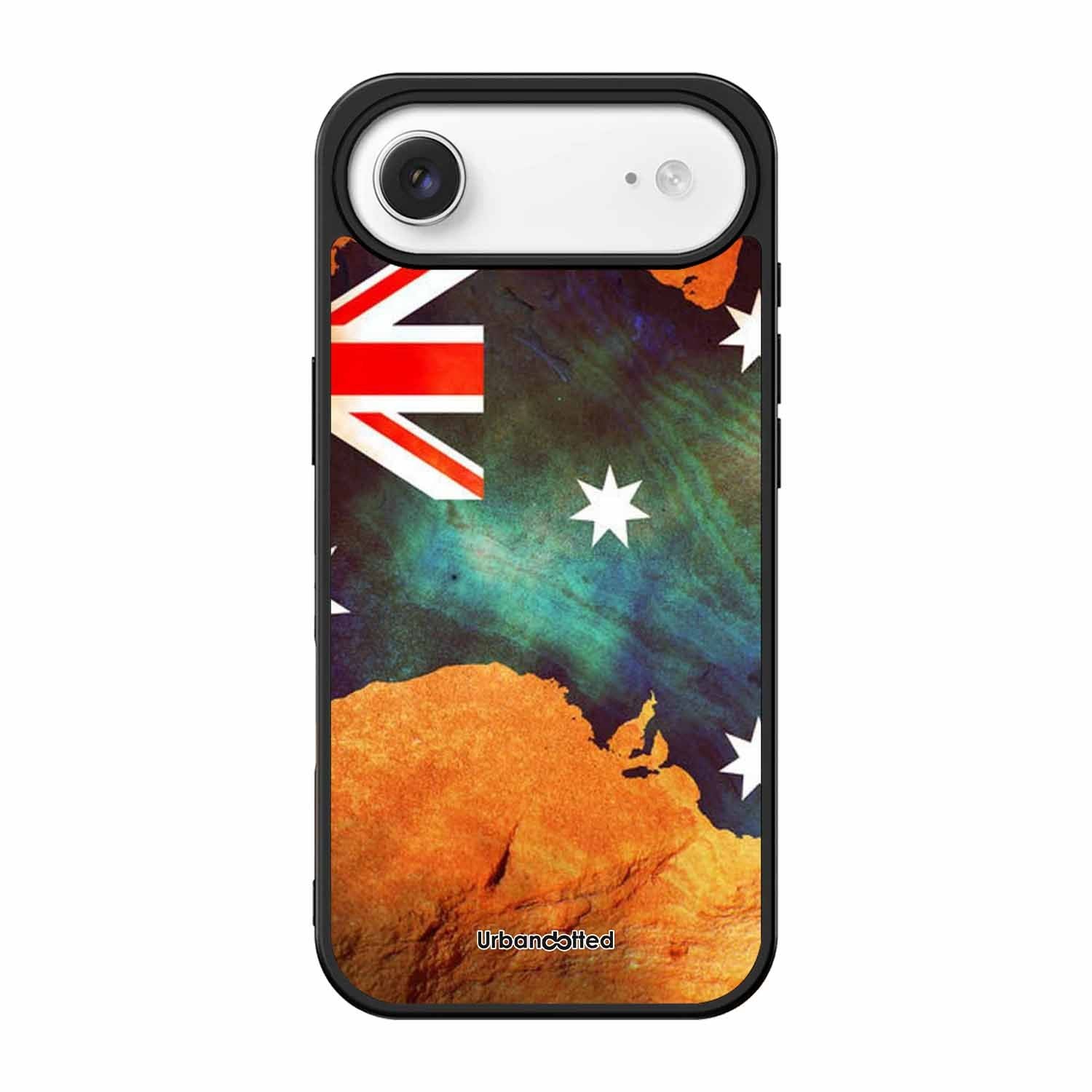 Australian Flag Map Glass Case For iPhone Air