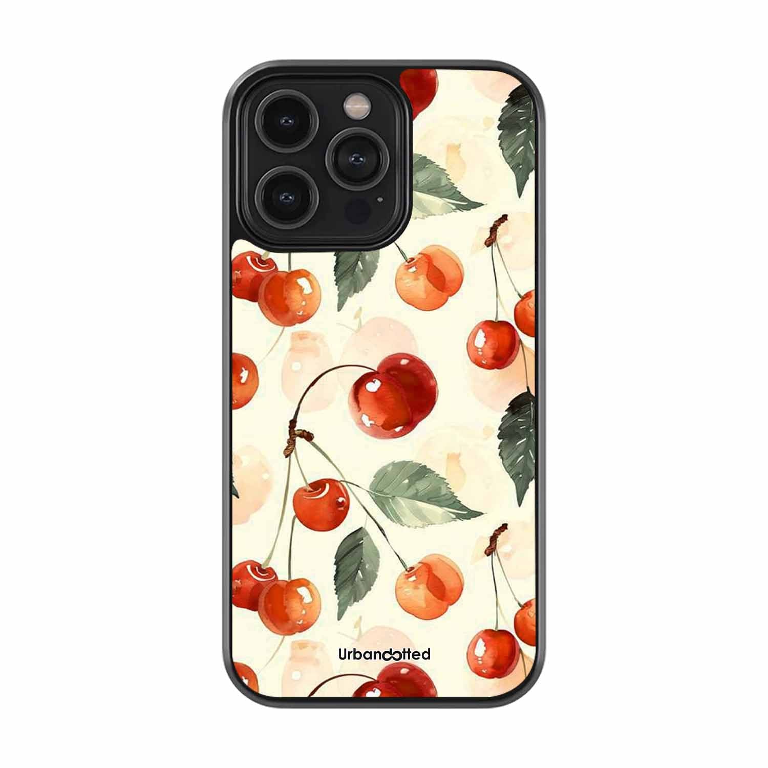 Cherry Orchard Watercolor Glass Case