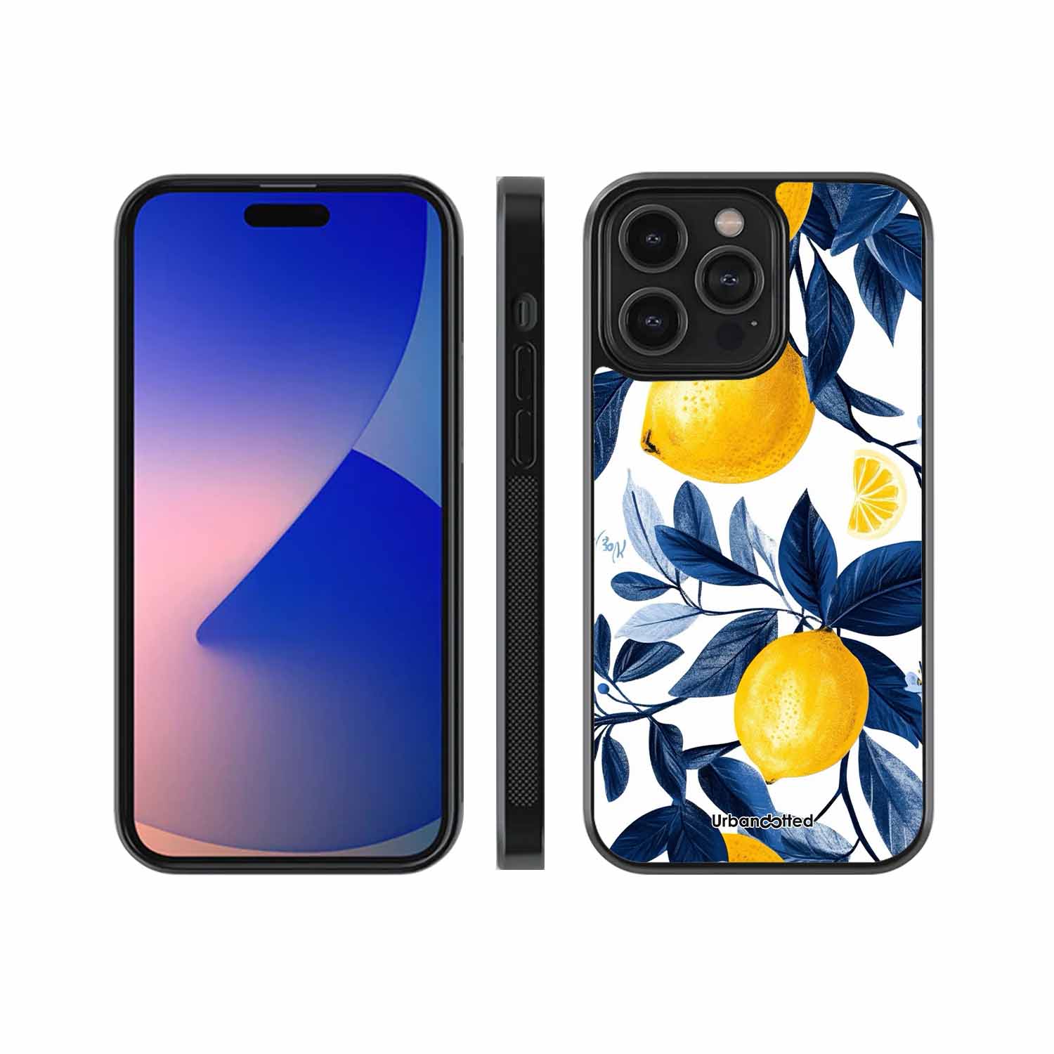 Lemon Indigo Grove Glass Case