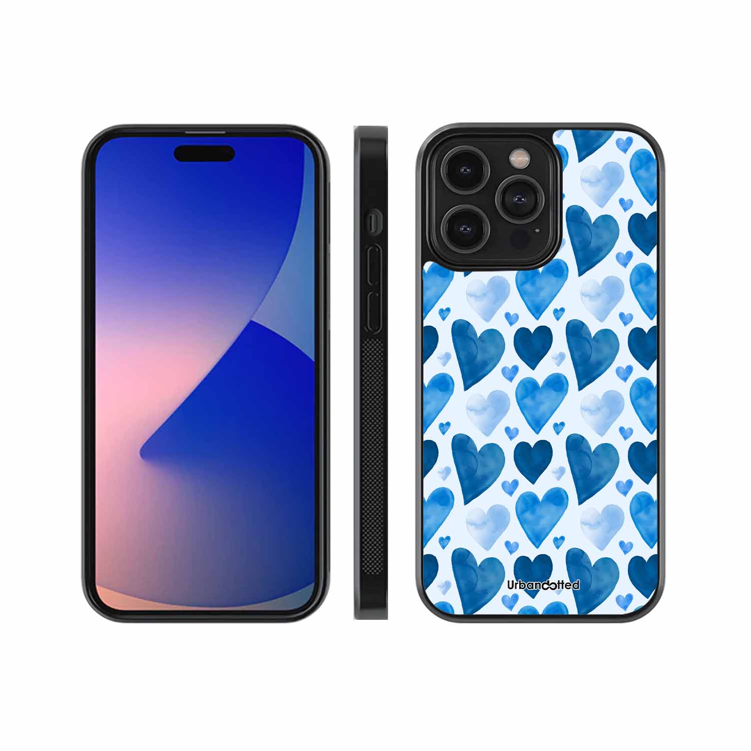 Ocean Love Pattern Glass Case
