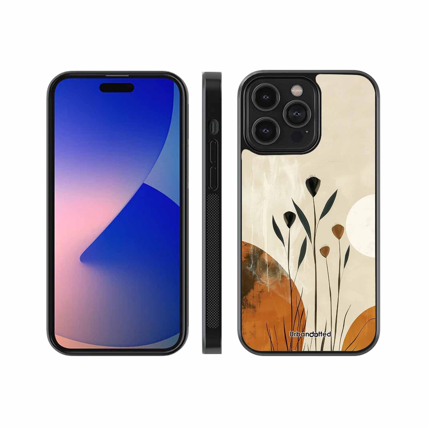Terra Bloom Abstract Glass Case