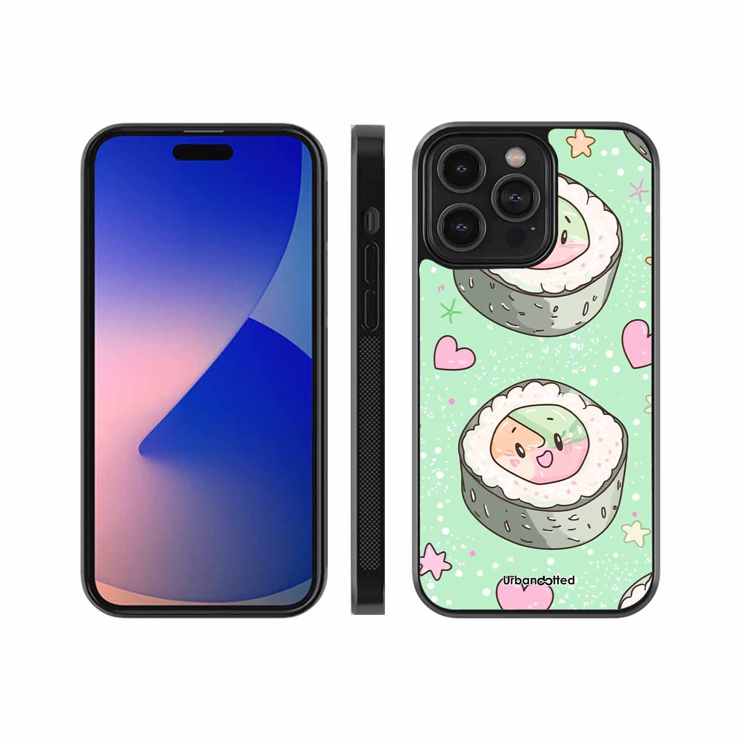 Kawaii Sushi Delight Glass Case