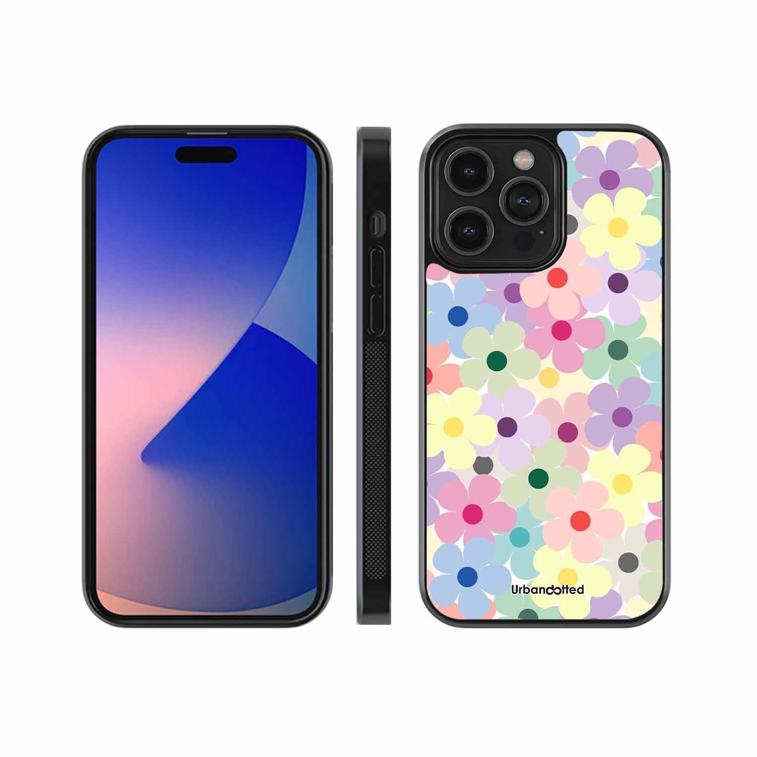 Floral Patchwork Glass Case