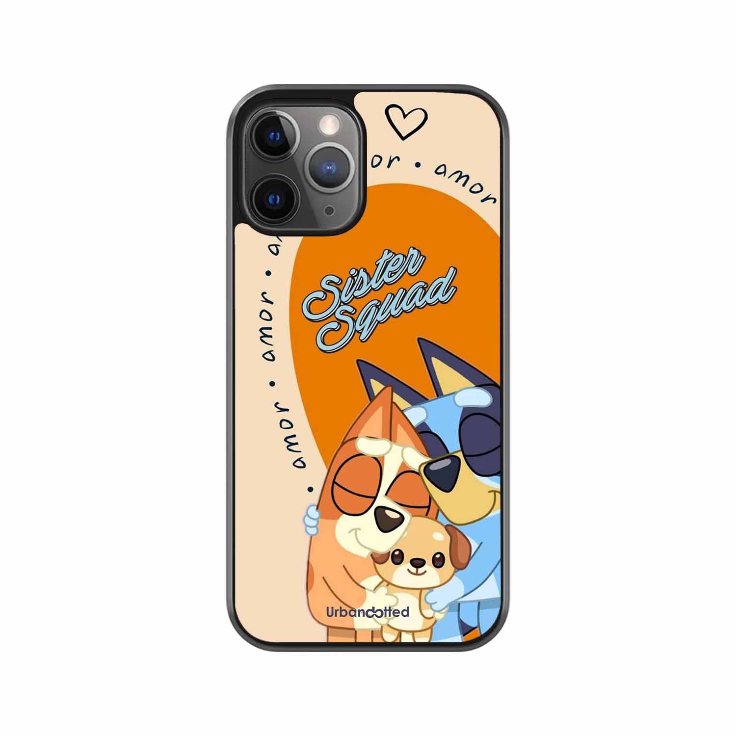 Aussie Cartoon Sisters Glass Case For iPhone 11 Pro