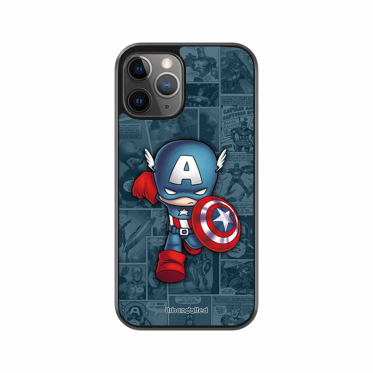 Captain America Glass Case For iPhone 11 Pro