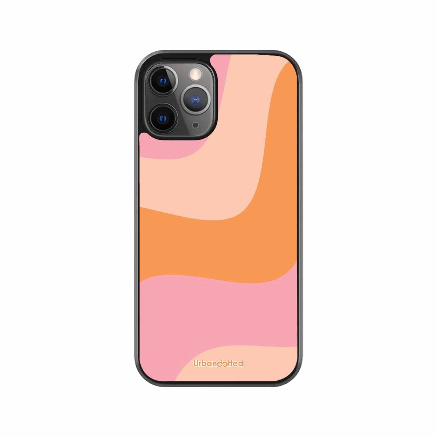 Soft Swirling Stripes Glass Case For iPhone 11 Pro