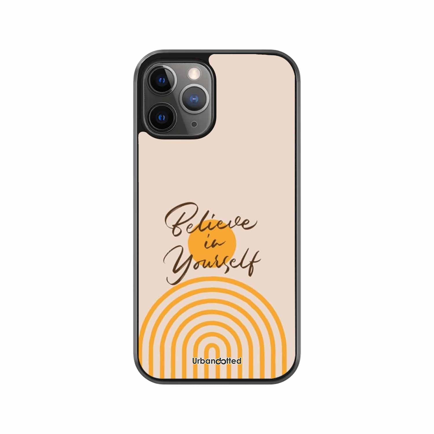 Believe In Yourself Rainbow Glass Case For iPhone 11 Pro