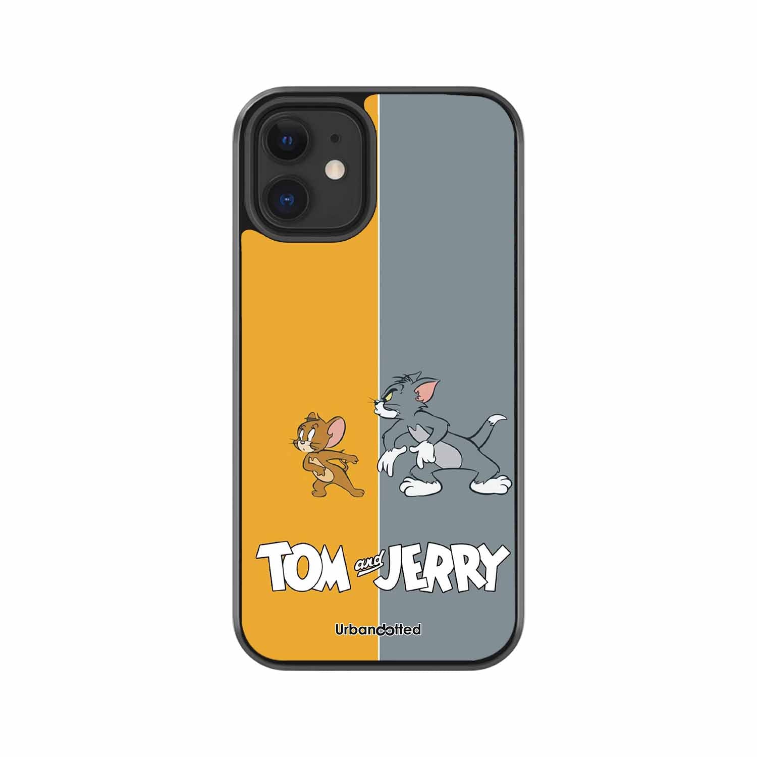 Tom and Jerry Chase Glass Case For iPhone 12 Mini