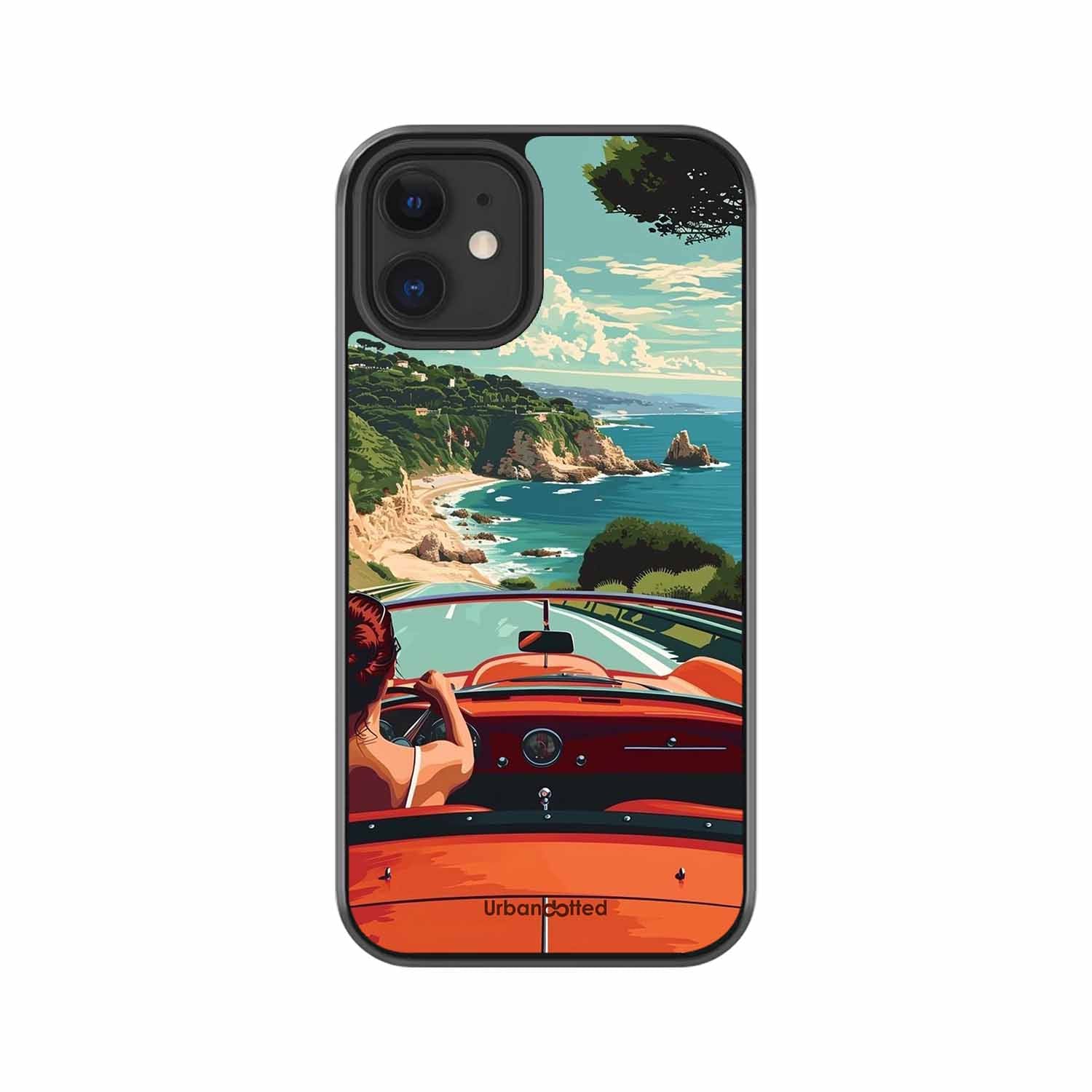 Ocean Breeze Road Trip Glass Case For iPhone 12 Mini