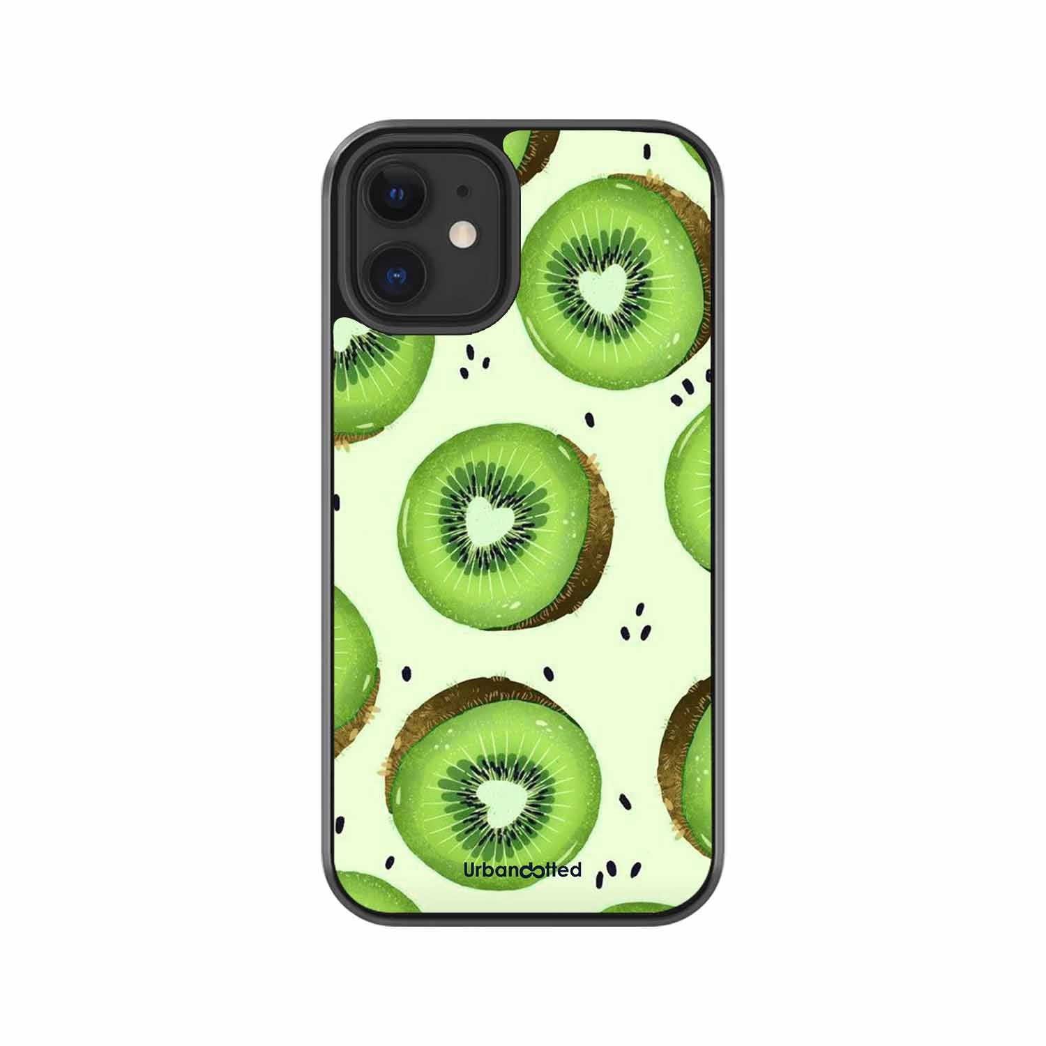 Tropical Kiwi Fruit Glass Case For iPhone 12 Mini