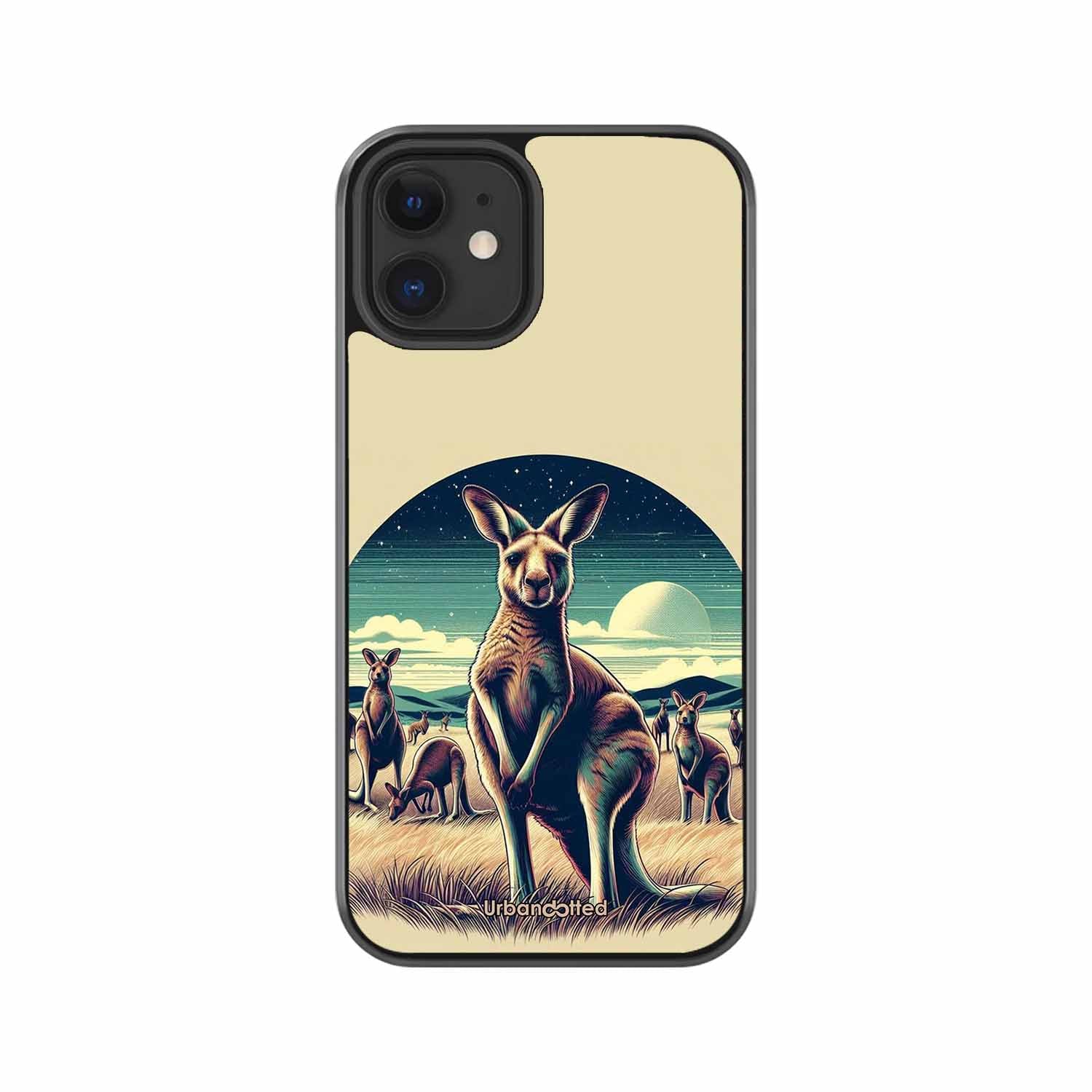 Kangaroo Mob Moonlight Glass Case For iPhone 12 Mini
